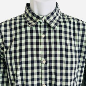 Scotch & SODA Mens Shirt Check Blue‎ Mint Long Sleeve Cotton SLIM Button L